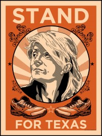 Stand-With-Wendy-Davis-Tim-Doyle-Print-Orange
