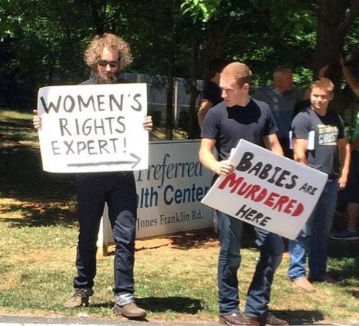 Grayson Tina Haver pro-abortion signs unwanted