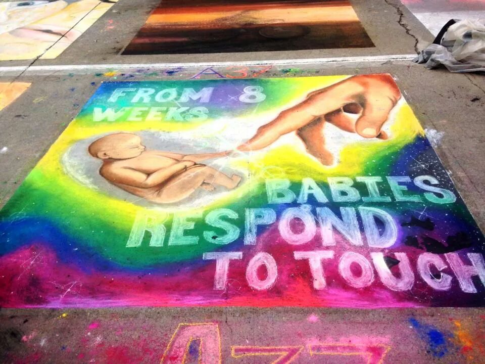 Pro-life chalk 2