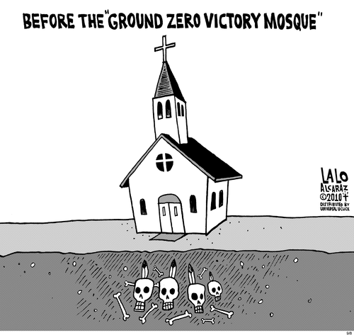 cartoon 9-12 gocomics lalo alcaraz 9-8 before ground zero mosque