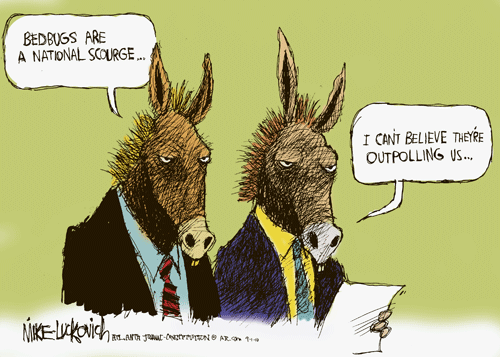 cartoon 9-5 gocomics mike luckovich 9-5 bedbugs democrats
